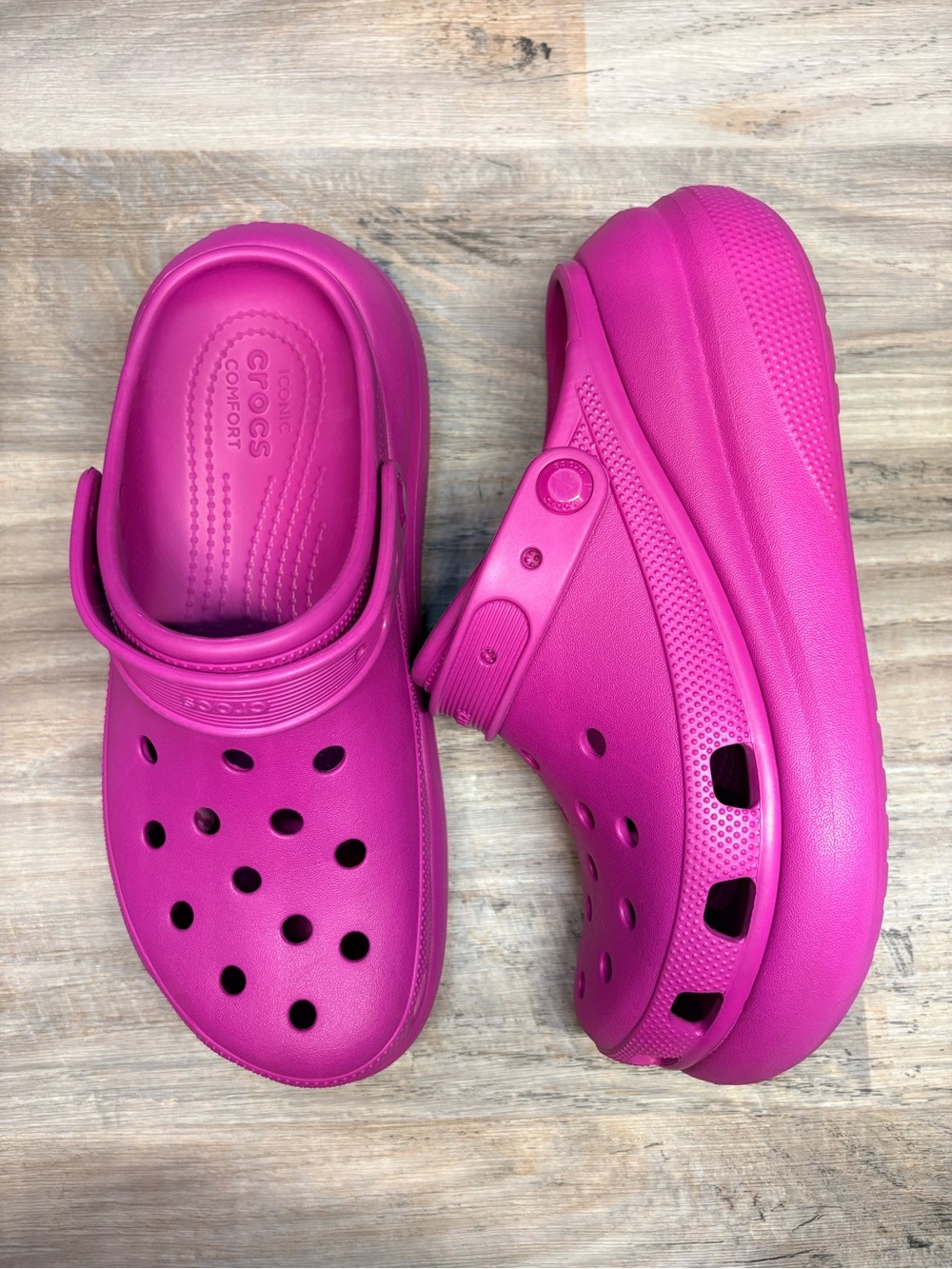 CROCS Crush Classic Clog in Hot Pink